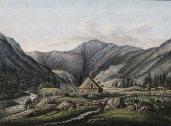 Osídlení v Obřím dole v pol. 19. století