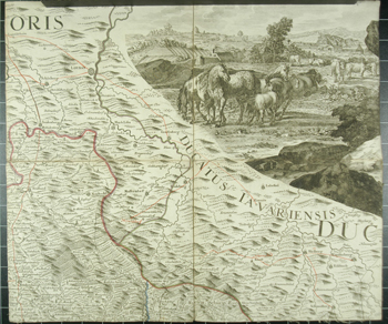 Müllerova mapa – výřez, r.1720, autor Joh. Christoph. Müller