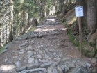 Chodník Obří důl – Obří bouda (původní stav Rekonstrukce turistických chodníků ve východních Krkonoších